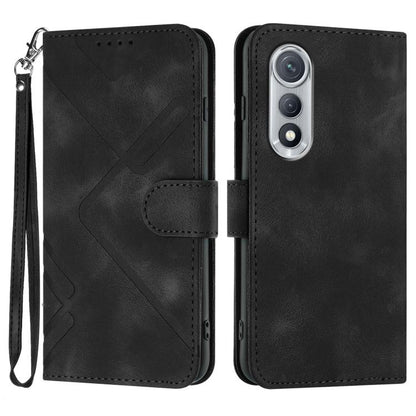 Line Pattern Skin Feel Leather Phone Case, For Tecno Pova Curve 2 5G, For Tecno Spark Go 3 / Pop 20 4G, For Tecno Spark 50 4G, For Tecno Camon 50 Pro 4G, For Tecno Camon 50 4G, For Tecno Spark Slim, For Tecno Spark 40 4G, For Tecno Pova Curve          ...