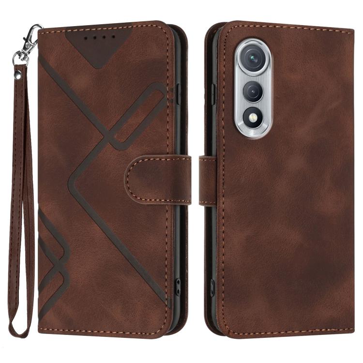 Line Pattern Skin Feel Leather Phone Case, For Tecno Pova Curve 2 5G, For Tecno Spark Go 3 / Pop 20 4G, For Tecno Spark 50 4G, For Tecno Camon 50 Pro 4G, For Tecno Camon 50 4G, For Tecno Spark Slim, For Tecno Spark 40 4G, For Tecno Pova Curve          ...