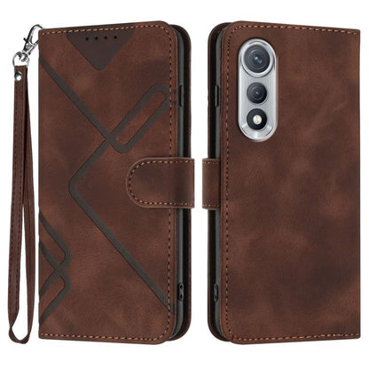 Line Pattern Skin Feel Leather Phone Case, For Tecno Pova Curve 2 5G, For Tecno Spark Go 3 / Pop 20 4G, For Tecno Spark 50 4G, For Tecno Camon 50 Pro 4G, For Tecno Camon 50 4G, For Tecno Spark Slim, For Tecno Spark 40 4G, For Tecno Pova Curve          ...