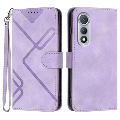 Line Pattern Skin Feel Leather Phone Case, For Tecno Pova Curve 2 5G, For Tecno Spark Go 3 / Pop 20 4G, For Tecno Spark 50 4G, For Tecno Camon 50 Pro 4G, For Tecno Camon 50 4G, For Tecno Spark Slim, For Tecno Spark 40 4G, For Tecno Pova Curve          ...