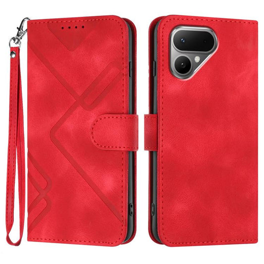 Line Pattern Skin Feel Leather Phone Case, For Tecno Pova Curve 2 5G, For Tecno Spark Go 3 / Pop 20 4G, For Tecno Spark 50 4G, For Tecno Camon 50 Pro 4G, For Tecno Camon 50 4G, For Tecno Spark Slim, For Tecno Spark 40 4G, For Tecno Pova Curve          ...