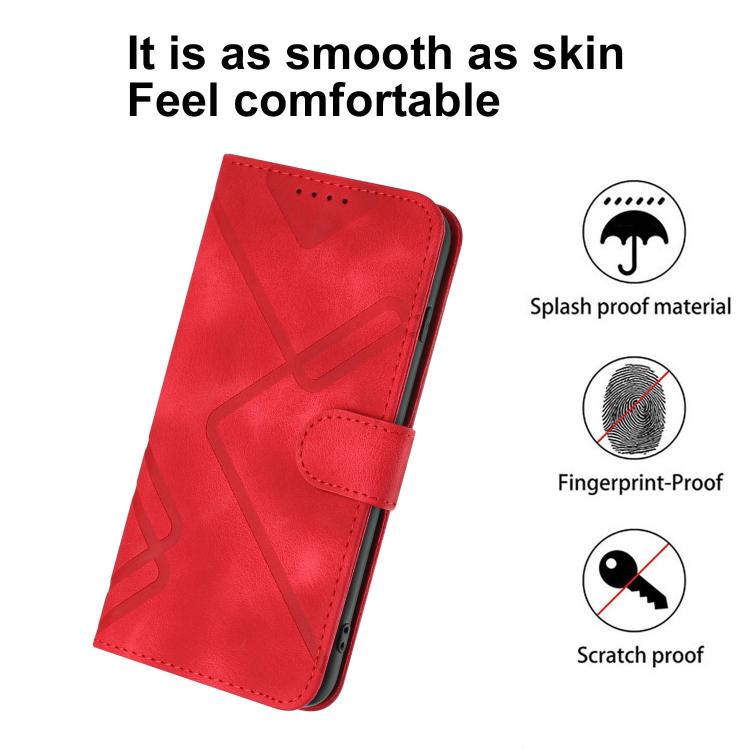 Line Pattern Skin Feel Leather Phone Case, For Tecno Pova Curve 2 5G, For Tecno Spark Go 3 / Pop 20 4G, For Tecno Spark 50 4G, For Tecno Camon 50 Pro 4G, For Tecno Camon 50 4G, For Tecno Spark Slim, For Tecno Spark 40 4G, For Tecno Pova Curve          ...