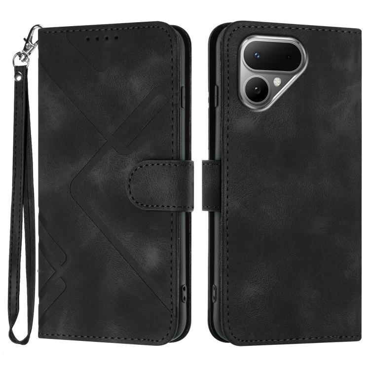 Line Pattern Skin Feel Leather Phone Case, For Tecno Pova Curve 2 5G, For Tecno Spark Go 3 / Pop 20 4G, For Tecno Spark 50 4G, For Tecno Camon 50 Pro 4G, For Tecno Camon 50 4G, For Tecno Spark Slim, For Tecno Spark 40 4G, For Tecno Pova Curve          ...