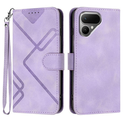 Line Pattern Skin Feel Leather Phone Case, For Tecno Pova Curve 2 5G, For Tecno Spark Go 3 / Pop 20 4G, For Tecno Spark 50 4G, For Tecno Camon 50 Pro 4G, For Tecno Camon 50 4G, For Tecno Spark Slim, For Tecno Spark 40 4G, For Tecno Pova Curve          ...