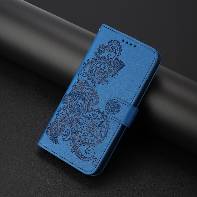 Datura Flower Embossed Flip Leather Phone Case, For Tecno Spark 10 4G, For Tecno Spark Go 2023, For Tecno Spark 10 Pro, For Tecno Pova 4