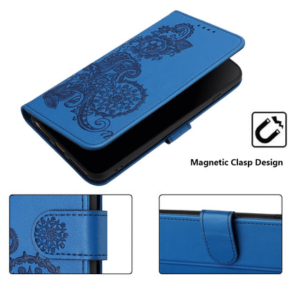 Datura Flower Embossed Flip Leather Phone Case, For Tecno Spark 10 4G, For Tecno Spark Go 2023, For Tecno Spark 10 Pro, For Tecno Pova 4