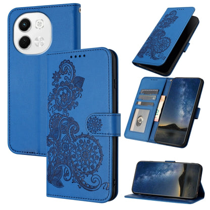 Datura Flower Embossed Flip Leather Phone Case, For Tecno Pova 6 Neo 5G / Spark 30 5G, For Tecno Spark 30 Pro 4G, For Tecno Spark 30 4G, For Tecno Spark Go 5G 2025 / Hot 60i 5G, For Tecno Camon 30 Pro, For Tecno Pova 6 Pro, For Tecno Spark 20 Pro      ...