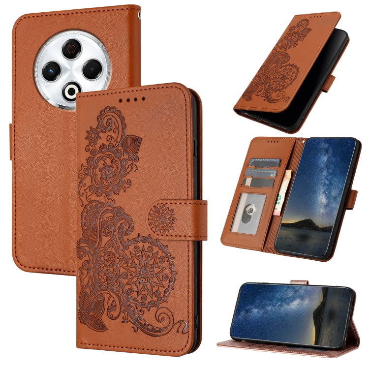 Datura Flower Embossed Flip Leather Phone Case, For Tecno Pova 6 Neo 5G / Spark 30 5G, For Tecno Spark 30 Pro 4G, For Tecno Spark 30 4G, For Tecno Spark Go 5G 2025 / Hot 60i 5G, For Tecno Camon 30 Pro, For Tecno Pova 6 Pro, For Tecno Spark 20 Pro      ...