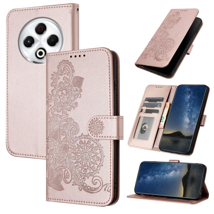 Datura Flower Embossed Flip Leather Phone Case, For Tecno Pova 6 Neo 5G / Spark 30 5G, For Tecno Spark 30 Pro 4G, For Tecno Spark 30 4G, For Tecno Spark Go 5G 2025 / Hot 60i 5G, For Tecno Camon 30 Pro, For Tecno Pova 6 Pro, For Tecno Spark 20 Pro      ...