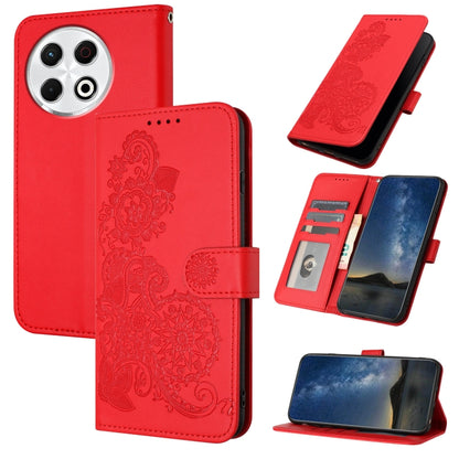 Datura Flower Embossed Flip Leather Phone Case, For Tecno Pova 6 Neo 5G / Spark 30 5G, For Tecno Spark 30 Pro 4G, For Tecno Spark 30 4G, For Tecno Spark Go 5G 2025 / Hot 60i 5G, For Tecno Camon 30 Pro, For Tecno Pova 6 Pro, For Tecno Spark 20 Pro      ...
