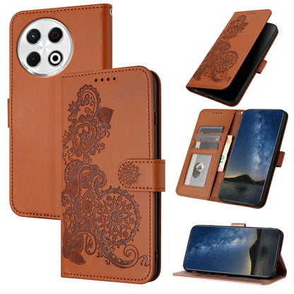 Datura Flower Embossed Flip Leather Phone Case, For Tecno Pova 6 Neo 5G / Spark 30 5G, For Tecno Spark 30 Pro 4G, For Tecno Spark 30 4G, For Tecno Spark Go 5G 2025 / Hot 60i 5G, For Tecno Camon 30 Pro, For Tecno Pova 6 Pro, For Tecno Spark 20 Pro      ...