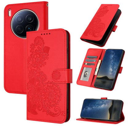 Datura Flower Embossed Flip Leather Phone Case, For Tecno Pova Curve 2 5G, For Tecno Spark Go 3 / Pop 20 4G, For Tecno Spark 50 4G, For Tecno Camon 50 Pro 4G, For Tecno Camon 50 4G, For Tecno Spark Slim, For Tecno Spark 40 4G, For Tecno Pova Curve     ...