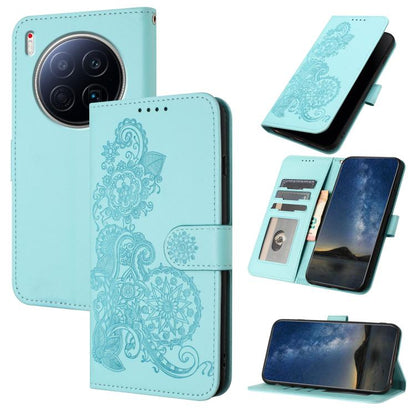 Datura Flower Embossed Flip Leather Phone Case, For Tecno Pova Curve 2 5G, For Tecno Spark Go 3 / Pop 20 4G, For Tecno Spark 50 4G, For Tecno Camon 50 Pro 4G, For Tecno Camon 50 4G, For Tecno Spark Slim, For Tecno Spark 40 4G, For Tecno Pova Curve     ...
