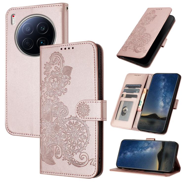 Datura Flower Embossed Flip Leather Phone Case, For Tecno Pova Curve 2 5G, For Tecno Spark Go 3 / Pop 20 4G, For Tecno Spark 50 4G, For Tecno Camon 50 Pro 4G, For Tecno Camon 50 4G, For Tecno Spark Slim, For Tecno Spark 40 4G, For Tecno Pova Curve     ...