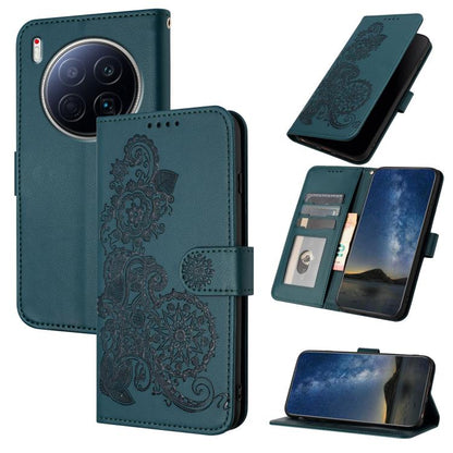 Datura Flower Embossed Flip Leather Phone Case, For Tecno Pova Curve 2 5G, For Tecno Spark Go 3 / Pop 20 4G, For Tecno Spark 50 4G, For Tecno Camon 50 Pro 4G, For Tecno Camon 50 4G, For Tecno Spark Slim, For Tecno Spark 40 4G, For Tecno Pova Curve     ...