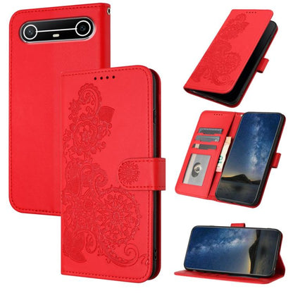 Datura Flower Embossed Flip Leather Phone Case, For Tecno Pova Curve 2 5G, For Tecno Spark Go 3 / Pop 20 4G, For Tecno Spark 50 4G, For Tecno Camon 50 Pro 4G, For Tecno Camon 50 4G, For Tecno Spark Slim, For Tecno Spark 40 4G, For Tecno Pova Curve     ...