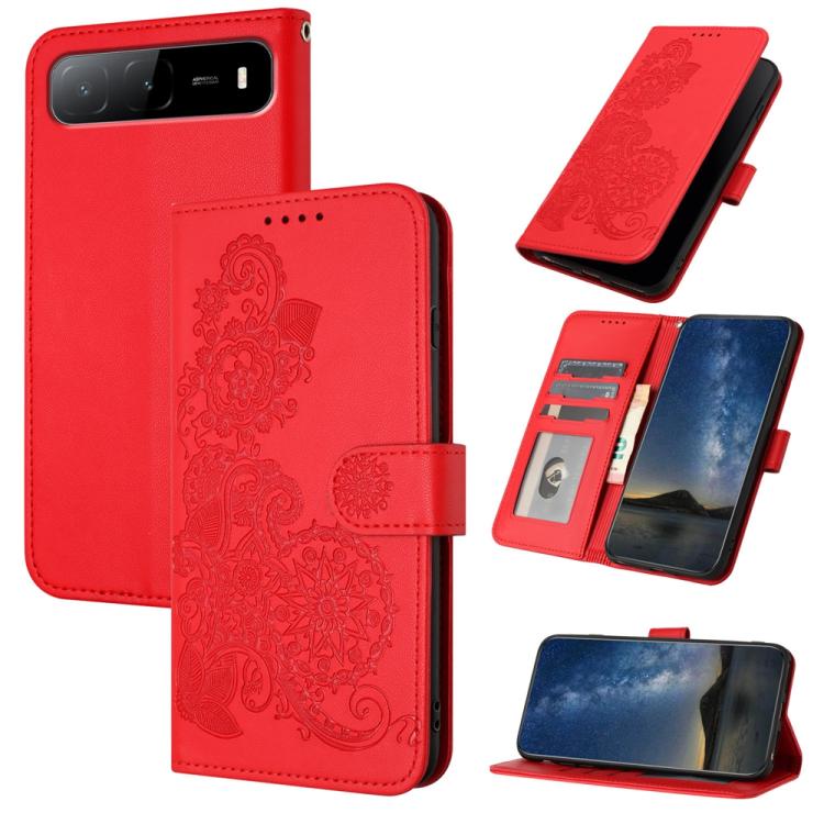 Datura Flower Embossed Flip Leather Phone Case, For Tecno Pova 6 Neo 5G / Spark 30 5G, For Tecno Spark 30 Pro 4G, For Tecno Spark 30 4G, For Tecno Spark Go 5G 2025 / Hot 60i 5G, For Tecno Camon 30 Pro, For Tecno Pova 6 Pro, For Tecno Spark 20 Pro      ...