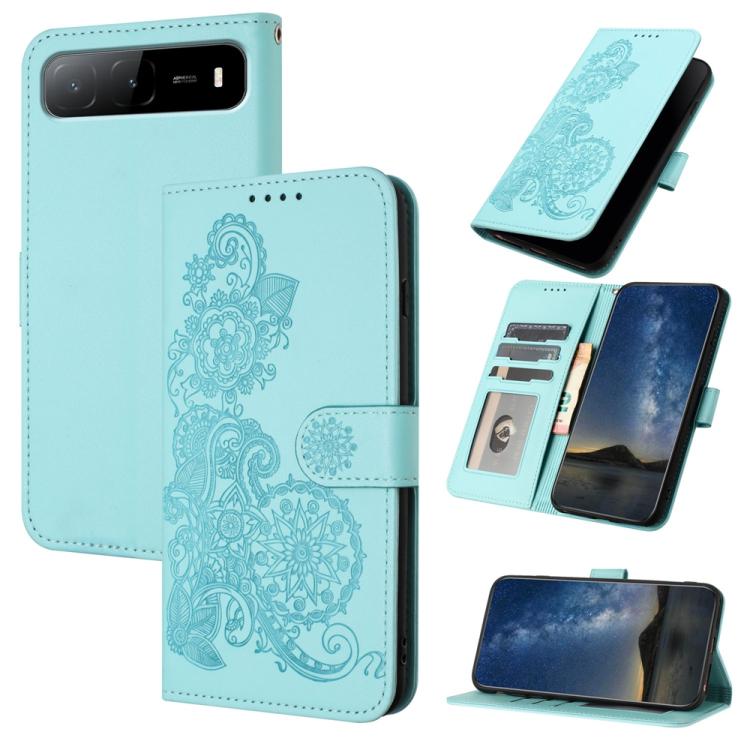 Datura Flower Embossed Flip Leather Phone Case, For Tecno Pova 6 Neo 5G / Spark 30 5G, For Tecno Spark 30 Pro 4G, For Tecno Spark 30 4G, For Tecno Spark Go 5G 2025 / Hot 60i 5G, For Tecno Camon 30 Pro, For Tecno Pova 6 Pro, For Tecno Spark 20 Pro      ...