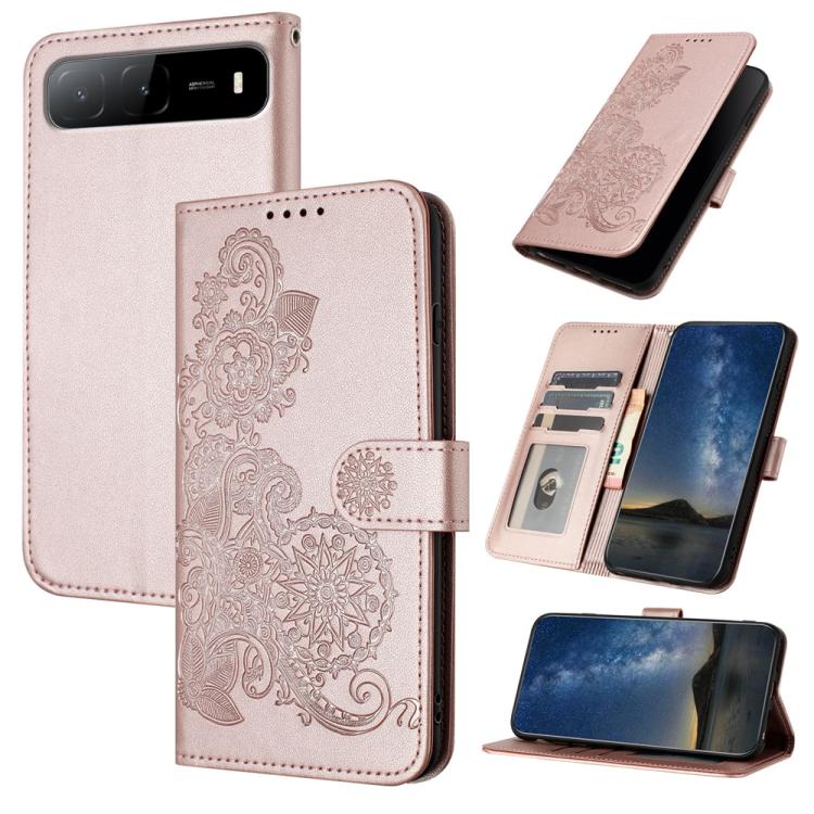 Datura Flower Embossed Flip Leather Phone Case, For Tecno Pova 6 Neo 5G / Spark 30 5G, For Tecno Spark 30 Pro 4G, For Tecno Spark 30 4G, For Tecno Spark Go 5G 2025 / Hot 60i 5G, For Tecno Camon 30 Pro, For Tecno Pova 6 Pro, For Tecno Spark 20 Pro      ...