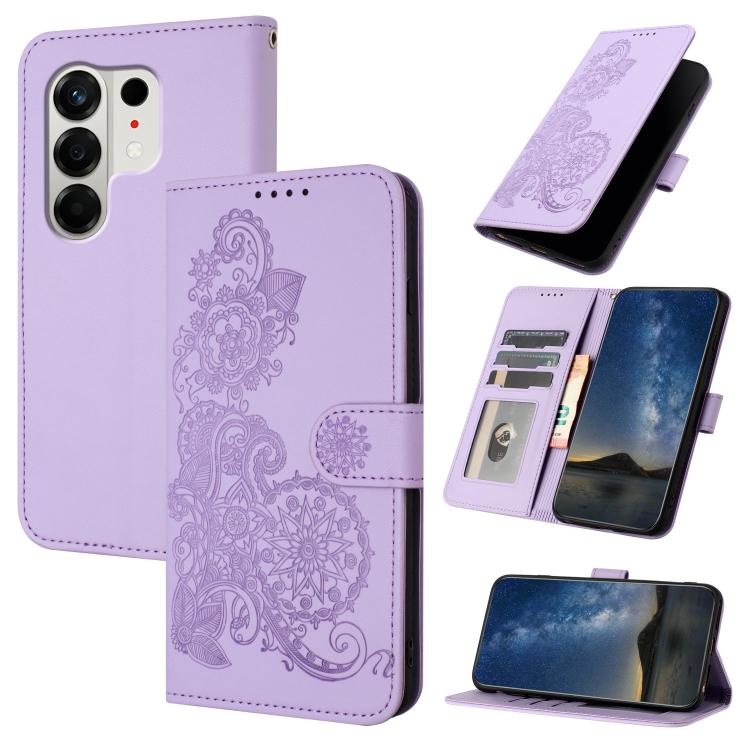 Datura Flower Embossed Flip Leather Phone Case, For Tecno Pova Curve 2 5G, For Tecno Spark Go 3 / Pop 20 4G, For Tecno Spark 50 4G, For Tecno Camon 50 Pro 4G, For Tecno Camon 50 4G, For Tecno Spark Slim, For Tecno Spark 40 4G, For Tecno Pova Curve     ...