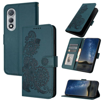 Datura Flower Embossed Flip Leather Phone Case, For Tecno Pova Curve 2 5G, For Tecno Spark Go 3 / Pop 20 4G, For Tecno Spark 50 4G, For Tecno Camon 50 Pro 4G, For Tecno Camon 50 4G, For Tecno Spark Slim, For Tecno Spark 40 4G, For Tecno Pova Curve     ...