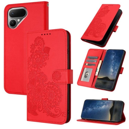Datura Flower Embossed Flip Leather Phone Case, For Tecno Pova Curve 2 5G, For Tecno Spark Go 3 / Pop 20 4G, For Tecno Spark 50 4G, For Tecno Camon 50 Pro 4G, For Tecno Camon 50 4G, For Tecno Spark Slim, For Tecno Spark 40 4G, For Tecno Pova Curve     ...