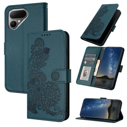 Datura Flower Embossed Flip Leather Phone Case, For Tecno Pova Curve 2 5G, For Tecno Spark Go 3 / Pop 20 4G, For Tecno Spark 50 4G, For Tecno Camon 50 Pro 4G, For Tecno Camon 50 4G, For Tecno Spark Slim, For Tecno Spark 40 4G, For Tecno Pova Curve     ...