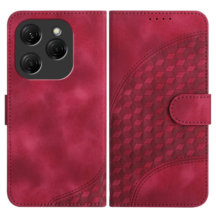 Elephant Head Embossed Phone Leather Case with Lanyard, For Tecno Pova 6 Neo 5G / Spark 30 5G, For Tecno Spark 30 Pro 4G, For Tecno Spark 30 4G, For Tecno Spark Go 5G 2025 / Hot 60i 5G, For Tecno Camon 30 Pro, For Tecno Pova 6 Pro, For Tecno Spark 20 P...
