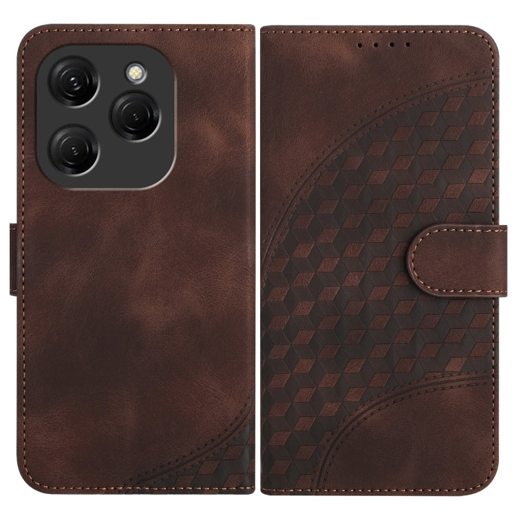 Elephant Head Embossed Phone Leather Case with Lanyard, For Tecno Pova 6 Neo 5G / Spark 30 5G, For Tecno Spark 30 Pro 4G, For Tecno Spark 30 4G, For Tecno Spark Go 5G 2025 / Hot 60i 5G, For Tecno Camon 30 Pro, For Tecno Pova 6 Pro, For Tecno Spark 20 P...