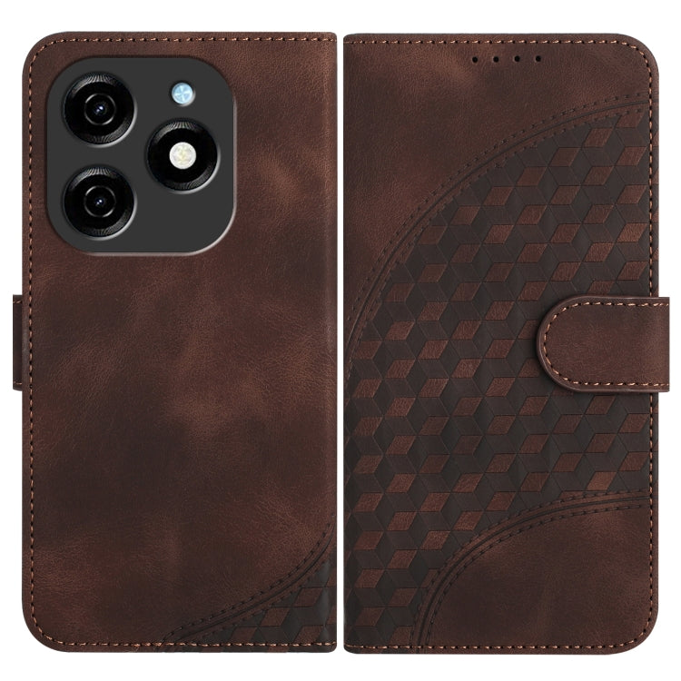 Elephant Head Embossed Phone Leather Case with Lanyard, For Tecno Pova 6 Neo 5G / Spark 30 5G, For Tecno Spark 30 Pro 4G, For Tecno Spark 30 4G, For Tecno Spark Go 5G 2025 / Hot 60i 5G, For Tecno Camon 30 Pro, For Tecno Pova 6 Pro, For Tecno Spark 20 P...
