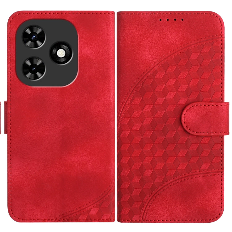 Elephant Head Embossed Phone Leather Case with Lanyard, For Tecno Pova 6 Neo 5G / Spark 30 5G, For Tecno Spark 30 Pro 4G, For Tecno Spark 30 4G, For Tecno Spark Go 5G 2025 / Hot 60i 5G, For Tecno Camon 30 Pro, For Tecno Pova 6 Pro, For Tecno Spark 20 P...