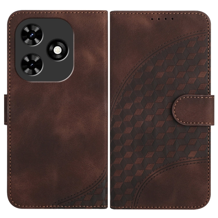 Elephant Head Embossed Phone Leather Case with Lanyard, For Tecno Pova 6 Neo 5G / Spark 30 5G, For Tecno Spark 30 Pro 4G, For Tecno Spark 30 4G, For Tecno Spark Go 5G 2025 / Hot 60i 5G, For Tecno Camon 30 Pro, For Tecno Pova 6 Pro, For Tecno Spark 20 P...