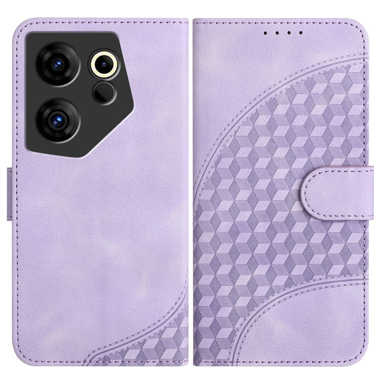 Elephant Head Embossed Phone Leather Case with Lanyard, For Tecno Pova 6 Neo 5G / Spark 30 5G, For Tecno Spark 30 Pro 4G, For Tecno Spark 30 4G, For Tecno Spark Go 5G 2025 / Hot 60i 5G, For Tecno Camon 30 Pro, For Tecno Pova 6 Pro, For Tecno Spark 20 P...