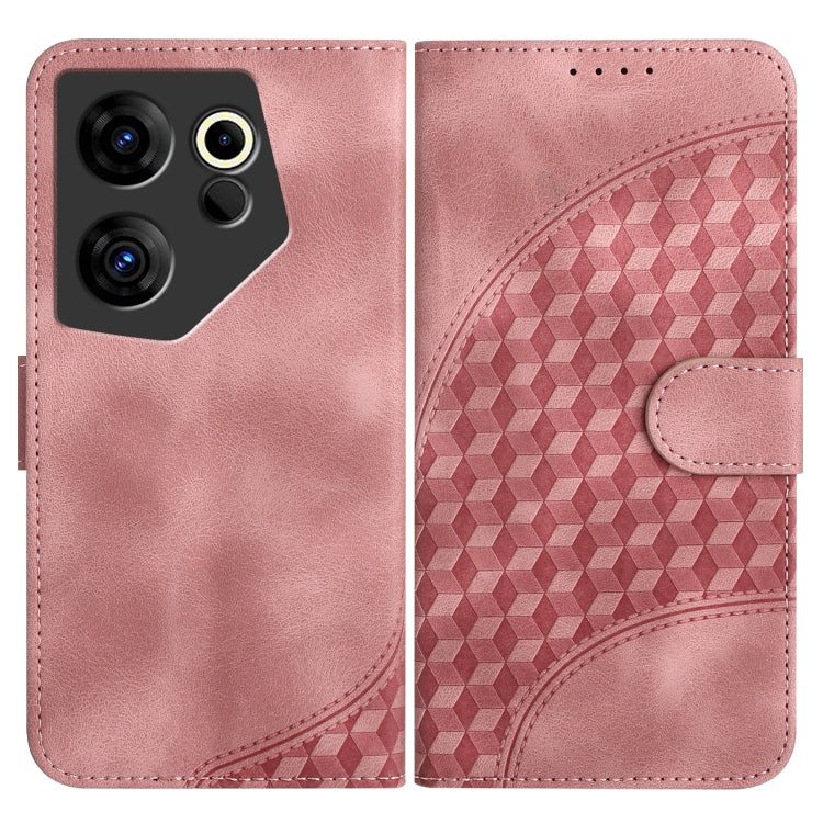 Elephant Head Embossed Phone Leather Case with Lanyard, For Tecno Pova 6 Neo 5G / Spark 30 5G, For Tecno Spark 30 Pro 4G, For Tecno Spark 30 4G, For Tecno Spark Go 5G 2025 / Hot 60i 5G, For Tecno Camon 30 Pro, For Tecno Pova 6 Pro, For Tecno Spark 20 P...