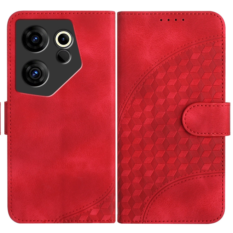 Elephant Head Embossed Phone Leather Case with Lanyard, For Tecno Pova 6 Neo 5G / Spark 30 5G, For Tecno Spark 30 Pro 4G, For Tecno Spark 30 4G, For Tecno Spark Go 5G 2025 / Hot 60i 5G, For Tecno Camon 30 Pro, For Tecno Pova 6 Pro, For Tecno Spark 20 P...
