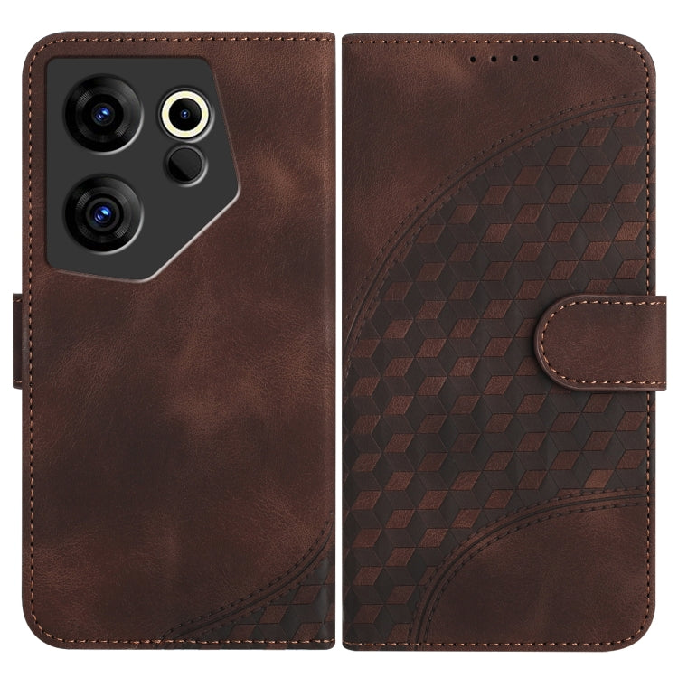 Elephant Head Embossed Phone Leather Case with Lanyard, For Tecno Pova 6 Neo 5G / Spark 30 5G, For Tecno Spark 30 Pro 4G, For Tecno Spark 30 4G, For Tecno Spark Go 5G 2025 / Hot 60i 5G, For Tecno Camon 30 Pro, For Tecno Pova 6 Pro, For Tecno Spark 20 P...
