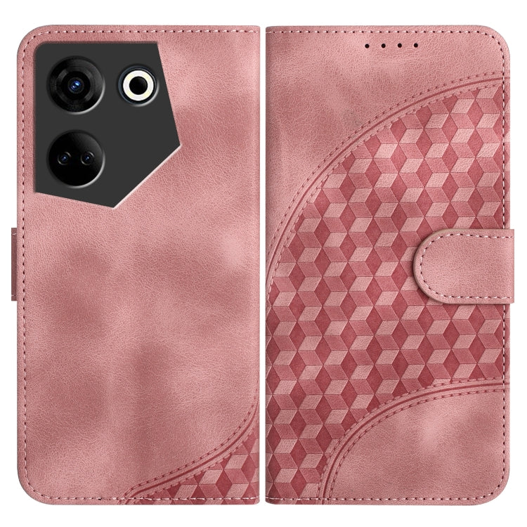 Elephant Head Embossed Phone Leather Case with Lanyard, For Tecno Pova 6 Neo 5G / Spark 30 5G, For Tecno Spark 30 Pro 4G, For Tecno Spark 30 4G, For Tecno Spark Go 5G 2025 / Hot 60i 5G, For Tecno Camon 30 Pro, For Tecno Pova 6 Pro, For Tecno Spark 20 P...
