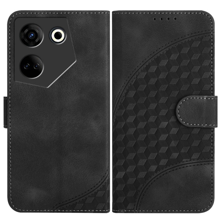 Elephant Head Embossed Phone Leather Case with Lanyard, For Tecno Pova 6 Neo 5G / Spark 30 5G, For Tecno Spark 30 Pro 4G, For Tecno Spark 30 4G, For Tecno Spark Go 5G 2025 / Hot 60i 5G, For Tecno Camon 30 Pro, For Tecno Pova 6 Pro, For Tecno Spark 20 P...