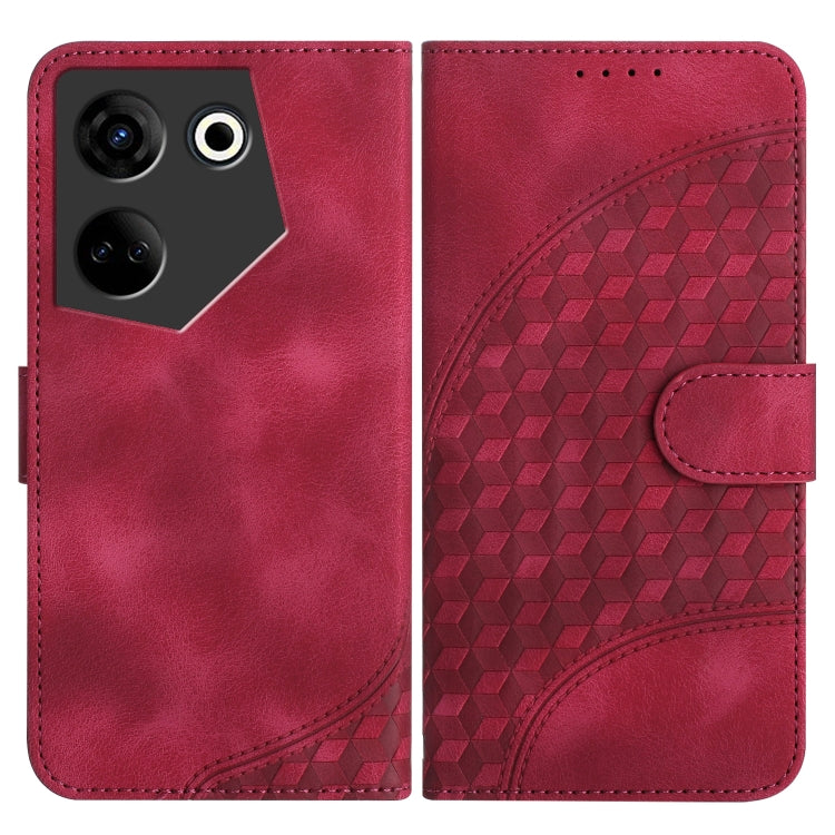 Elephant Head Embossed Phone Leather Case with Lanyard, For Tecno Pova 6 Neo 5G / Spark 30 5G, For Tecno Spark 30 Pro 4G, For Tecno Spark 30 4G, For Tecno Spark Go 5G 2025 / Hot 60i 5G, For Tecno Camon 30 Pro, For Tecno Pova 6 Pro, For Tecno Spark 20 P...