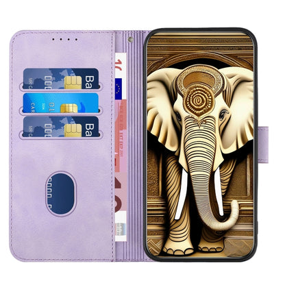 Elephant Head Embossed Phone Leather Case with Lanyard, For Tecno Spark 10 4G, For Tecno Spark Go 2023, For Tecno Spark 10 Pro, For Tecno Pova 4