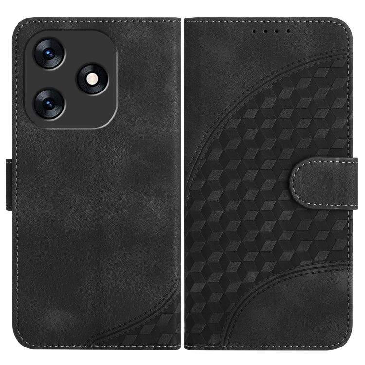 Elephant Head Embossed Phone Leather Case with Lanyard, For Tecno Spark 10 4G, For Tecno Spark Go 2023, For Tecno Spark 10 Pro, For Tecno Pova 4