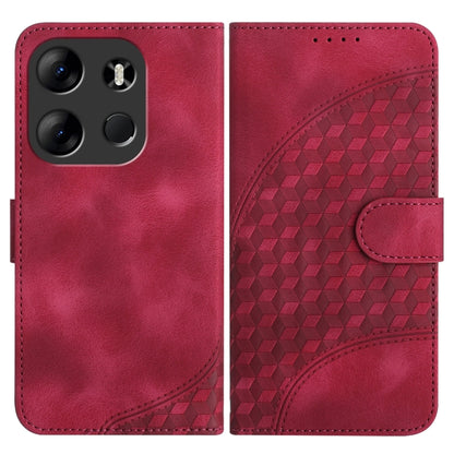 Elephant Head Embossed Phone Leather Case with Lanyard, For Tecno Spark 10 4G, For Tecno Spark Go 2023, For Tecno Spark 10 Pro, For Tecno Pova 4