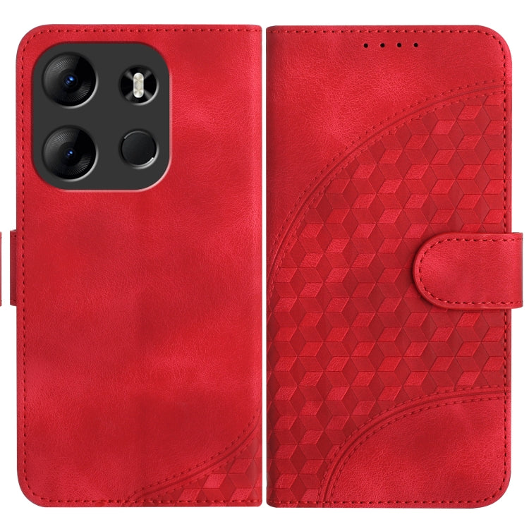 Elephant Head Embossed Phone Leather Case with Lanyard, For Tecno Spark 10 4G, For Tecno Spark Go 2023, For Tecno Spark 10 Pro, For Tecno Pova 4