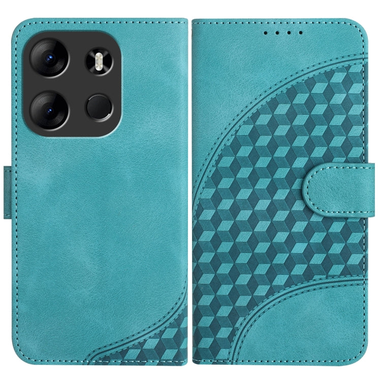 Elephant Head Embossed Phone Leather Case with Lanyard, For Tecno Spark 10 4G, For Tecno Spark Go 2023, For Tecno Spark 10 Pro, For Tecno Pova 4