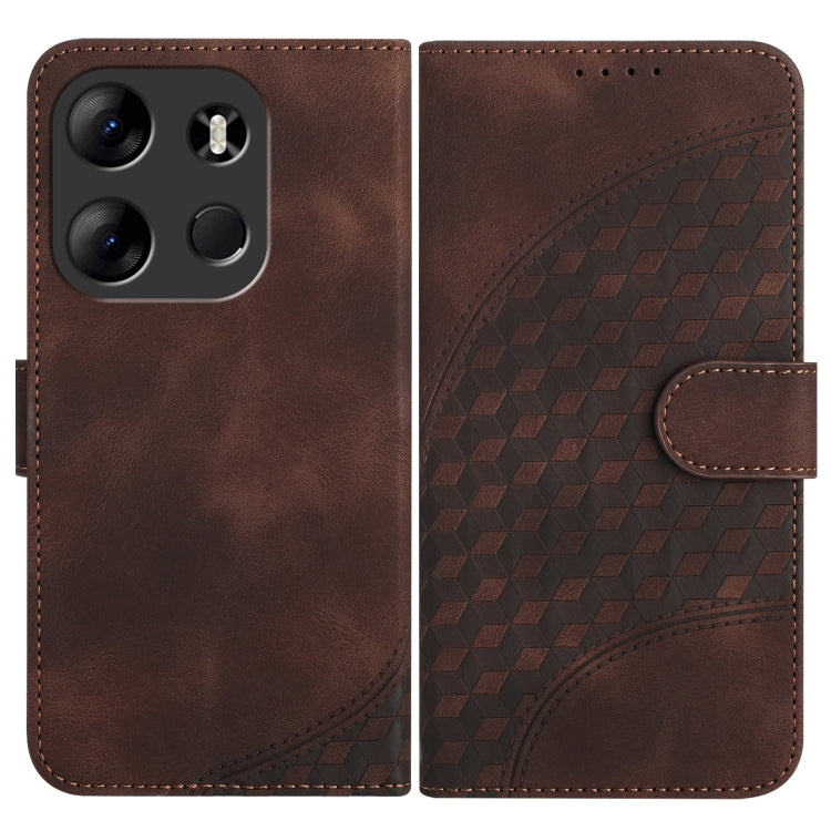 Elephant Head Embossed Phone Leather Case with Lanyard, For Tecno Spark 10 4G, For Tecno Spark Go 2023, For Tecno Spark 10 Pro, For Tecno Pova 4