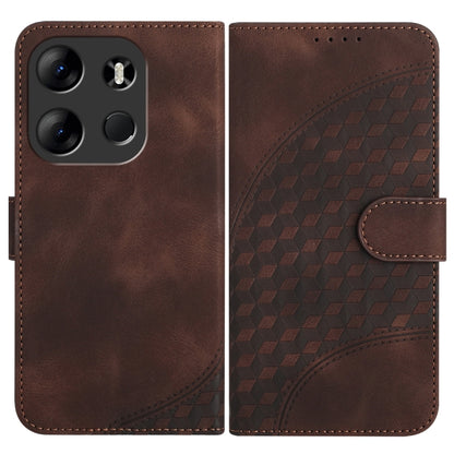 Elephant Head Embossed Phone Leather Case with Lanyard, For Tecno Spark 10 4G, For Tecno Spark Go 2023, For Tecno Spark 10 Pro, For Tecno Pova 4