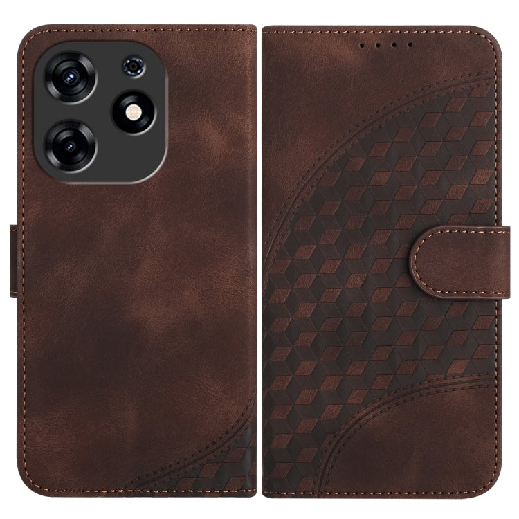 Elephant Head Embossed Phone Leather Case with Lanyard, For Tecno Spark 10 4G, For Tecno Spark Go 2023, For Tecno Spark 10 Pro, For Tecno Pova 4
