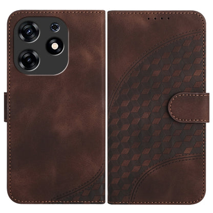 Elephant Head Embossed Phone Leather Case with Lanyard, For Tecno Spark 10 4G, For Tecno Spark Go 2023, For Tecno Spark 10 Pro, For Tecno Pova 4