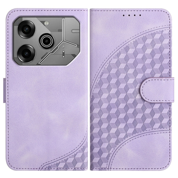 Elephant Head Embossed Phone Leather Case with Lanyard, For Tecno Pova 6 Neo 5G / Spark 30 5G, For Tecno Spark 30 Pro 4G, For Tecno Spark 30 4G, For Tecno Spark Go 5G 2025 / Hot 60i 5G, For Tecno Camon 30 Pro, For Tecno Pova 6 Pro, For Tecno Spark 20 P...