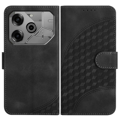 Elephant Head Embossed Phone Leather Case with Lanyard, For Tecno Pova 6 Neo 5G / Spark 30 5G, For Tecno Spark 30 Pro 4G, For Tecno Spark 30 4G, For Tecno Spark Go 5G 2025 / Hot 60i 5G, For Tecno Camon 30 Pro, For Tecno Pova 6 Pro, For Tecno Spark 20 P...